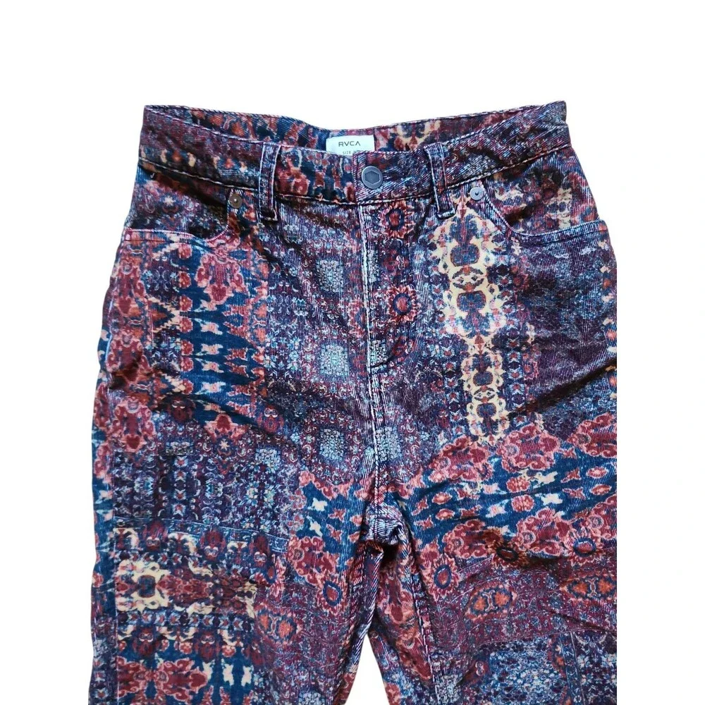 RVCA Groove High Rise Corduroy Pants Womens 24